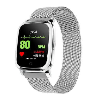 Smart Pedometer With Temperature Measurement Watch