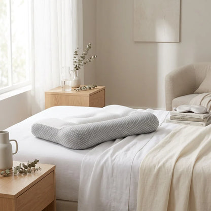 Contoured Down-Alternative Pillow with Ear Slot, High or Low