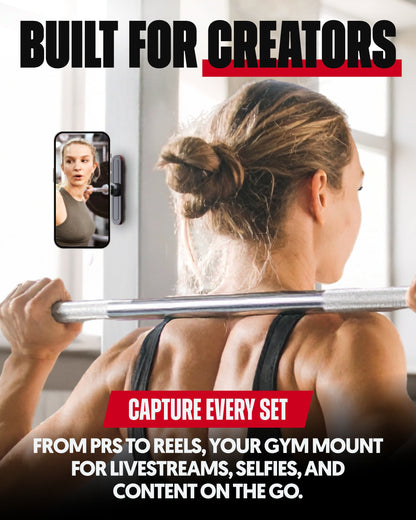 Magnetic Gym Phone Mount for MagSafe and Android