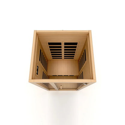 Dynamic Saunas Gracia DYN-6119-01 Elite Ultra Low EMF FAR Infrared Sauna 2 Person