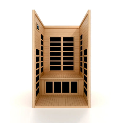 Dynamic Saunas Gracia DYN-6119-01 Elite Ultra Low EMF FAR Infrared Sauna 2 Person