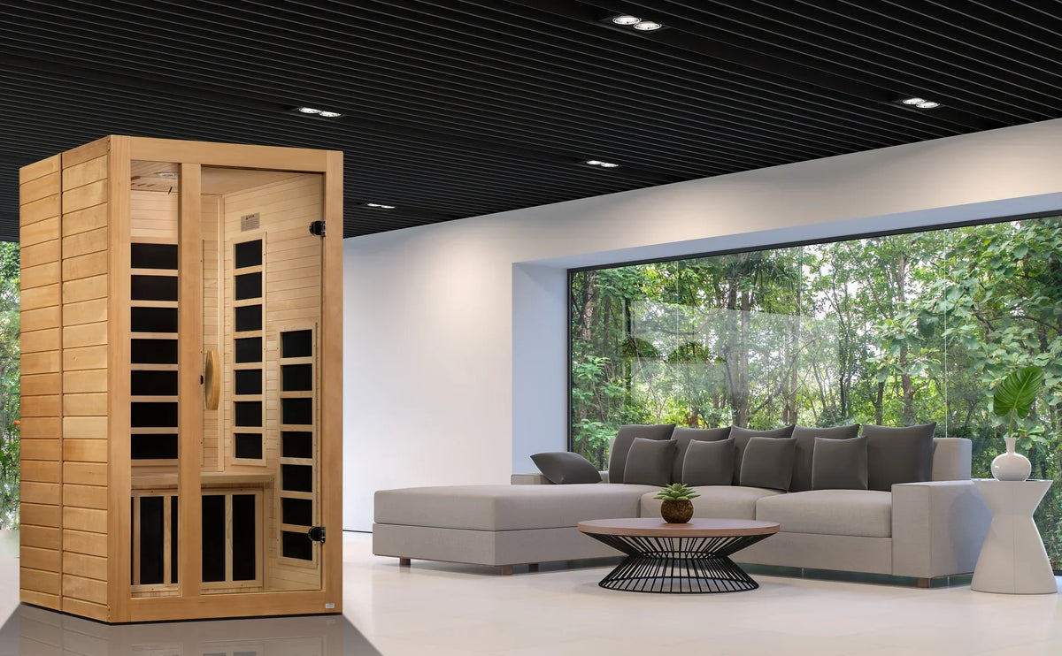 Dynamic Saunas Gracia DYN-6119-01 Elite Ultra Low EMF FAR Infrared Sauna 2 Person