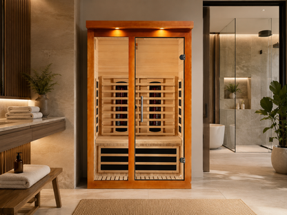 Dynamic Llumeneres DYN-6215-03 FS Full Spectrum Near Zero EMF 2 Person Sauna