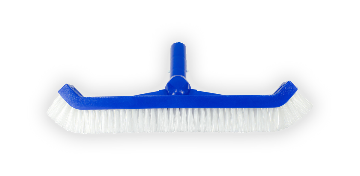 Pool Brush Head with Curved Ends – Brustec Nylon Cleaning Brush for Vinyl, Fiberglass & Above-Ground Pool Walls & Steps, Chlorine Resistant
