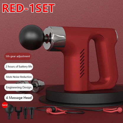 New Intelligent High Frequency Massage Gun Electric Deep Tissue Muscle Relaxation Fitness Body Massager Fascia Gun