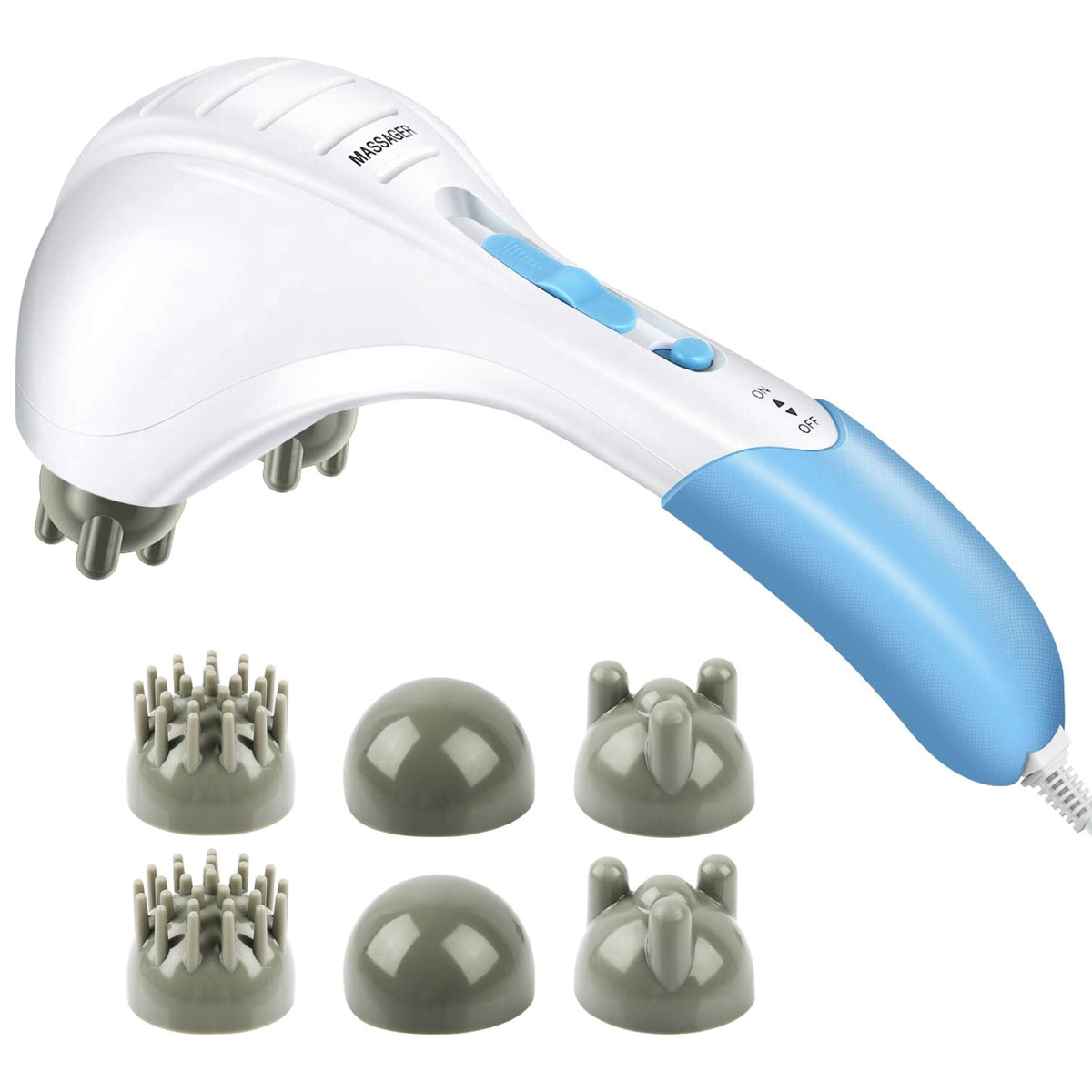 Handheld Percussion Massager - Double Head, Full Body Relaxation