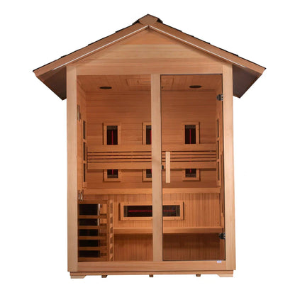 Golden Designs Carinthia GDI-8123-01 Outdoor Hybrid Sauna with 8.0 kW Stove (3 Person)
