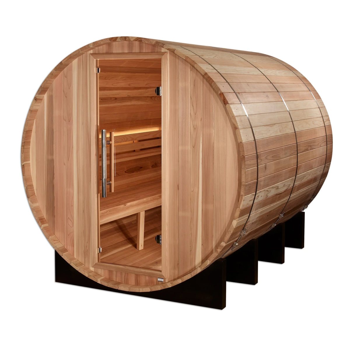 Golden Designs "Klosters" 6-Person Outdoor Barrel Traditional Sauna