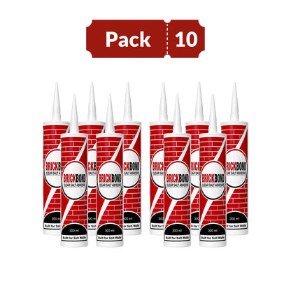 BrickBond - Salt Adhesive for Joining Bricks, Blocks (Set of 10)
