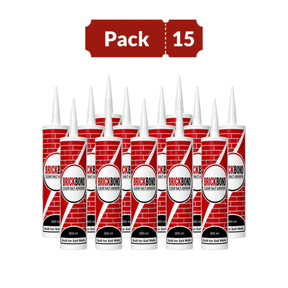 BrickBond - Salt Adhesive for Joining Bricks, Blocks (Set of 15)