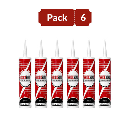 BrickBond - Salt Adhesive for Joining Bricks, Blocks (Set of 6)