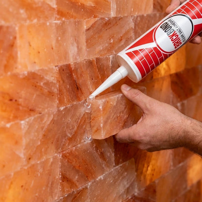 BrickBond - Himalayan Salt Adhesive for Joining Salt Bricks Salt Wall, Transparent
