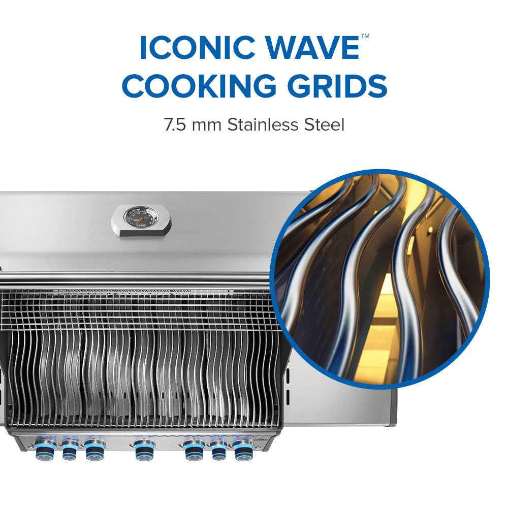 Patio Elegance Gas Grill Rogue PRO‑S 625 RSIB with Infrared Side and Rear Burners