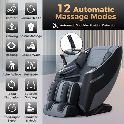 Relaxation 29-Full Body Massage Chair with Waist Heating & Airbag Massage