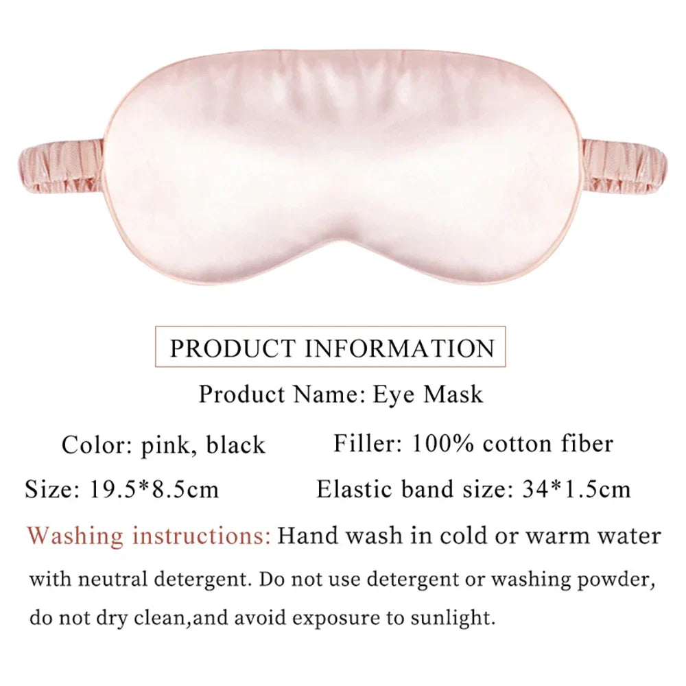 Silk Cotton Padded Eye Mask | Full Cover Light Block