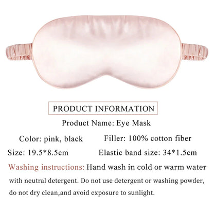 Silk Cotton Padded Eye Mask | Full Cover Light Block