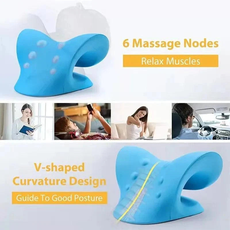 Cervical Spine Stretch Neck shoulder Relaxer Cervical Muscle Relaxation Traction Device shoulder Massage Pillow spine Correction