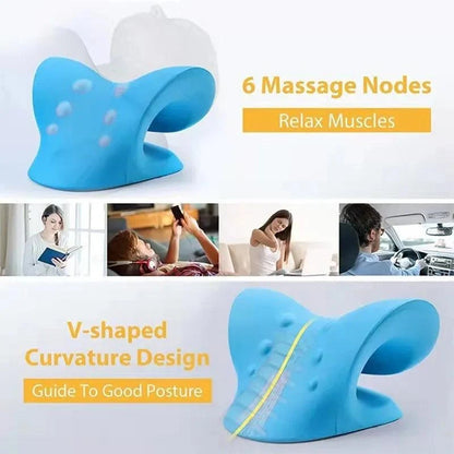 Cervical Spine Stretch Neck shoulder Relaxer Cervical Muscle Relaxation Traction Device shoulder Massage Pillow spine Correction