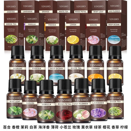 13 Flavors Essential Oils Set for Diffuser | 10ml Aroma Kit for Home