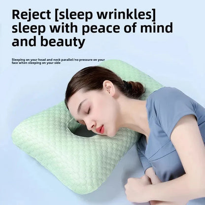 Polyester Cotton Beauty Pillow – Face Care Pillow for Side Sleepers