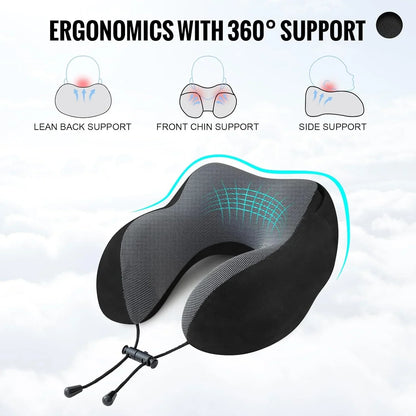 Travel Pillow - Neck Pillow with Hood