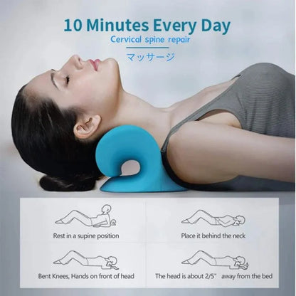 Cervical Spine Stretch Neck shoulder Relaxer Cervical Muscle Relaxation Traction Device shoulder Massage Pillow spine Correction