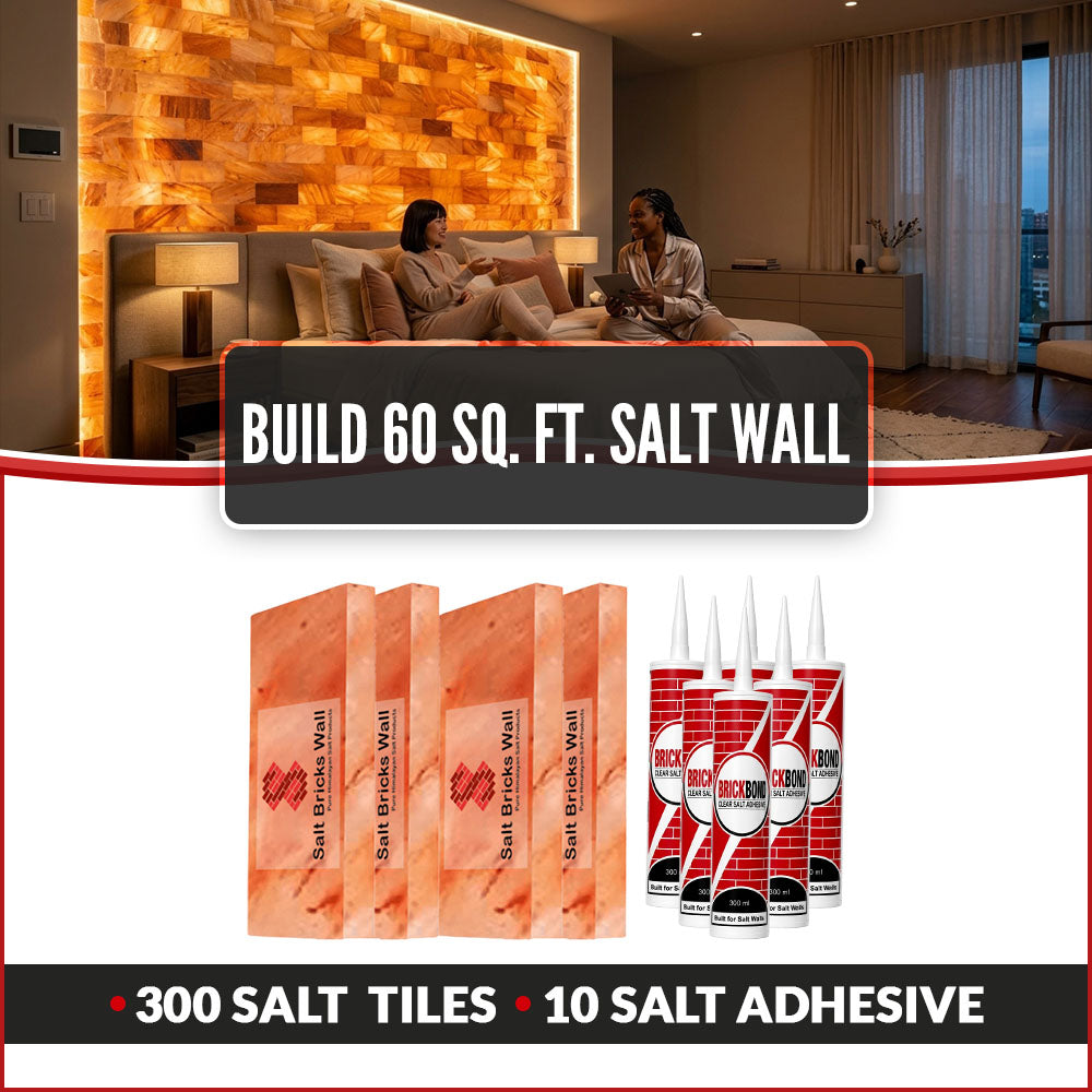 Build 60 Sq. Ft. Salt Wall 300 Salt Bricks 10 Salt Adhesive