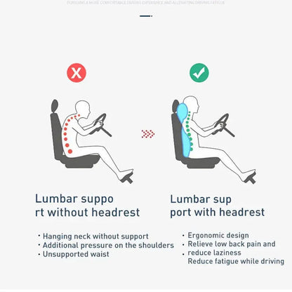 Tesla Electric Massage Headrest | 3D Neck & Lumbar Support