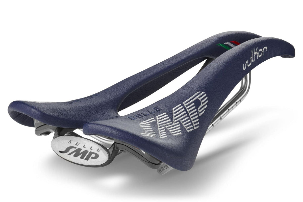 Selle SMP Vulkor Pro Saddle with Steel Rails (Blue)
