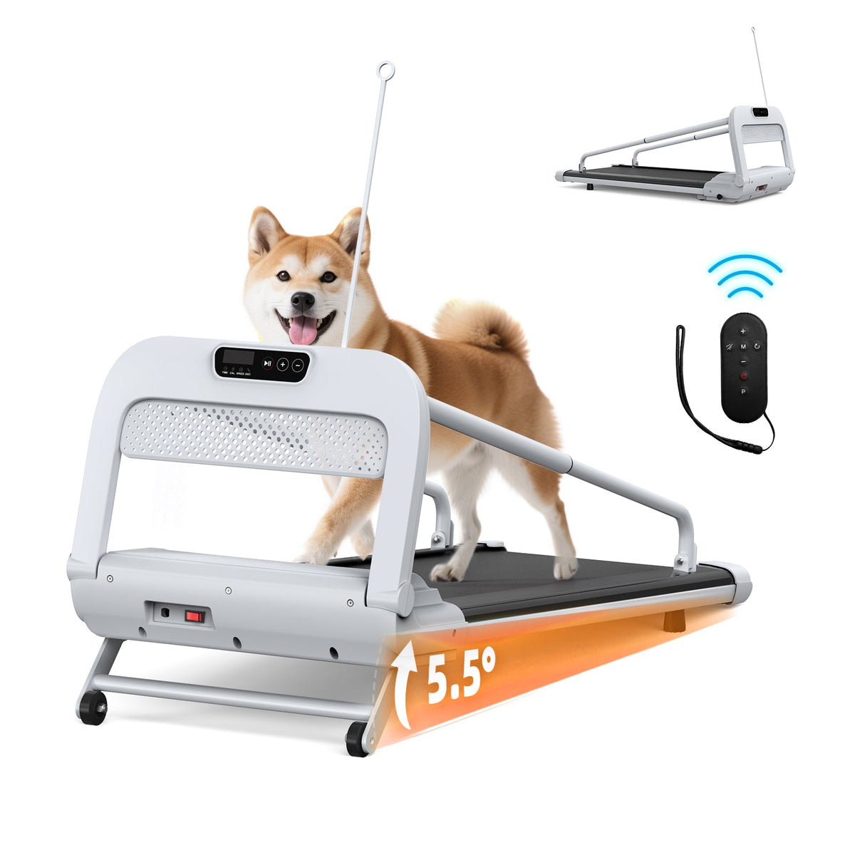 Quiet Smart Pet Treadmill with Adjustable Speed – For Small/Medium Dogs