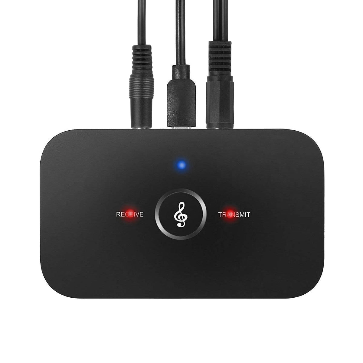 Wireless V5.0 Transmitter Receiver with aptX Low Latency 2-in-1 Wireless 3.5mm Audio Adapter for TV Headphones Speakers PC Sound System Car