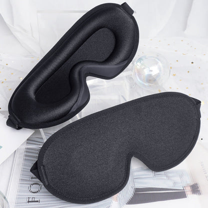 Contoured Memory Foam Sleep Mask with Nose-Wing Design