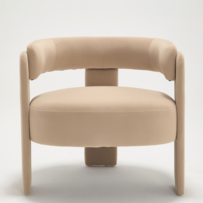 Accent Chair for Living Room Velvet Comfy Single Sofa Chair Mid-century Modern