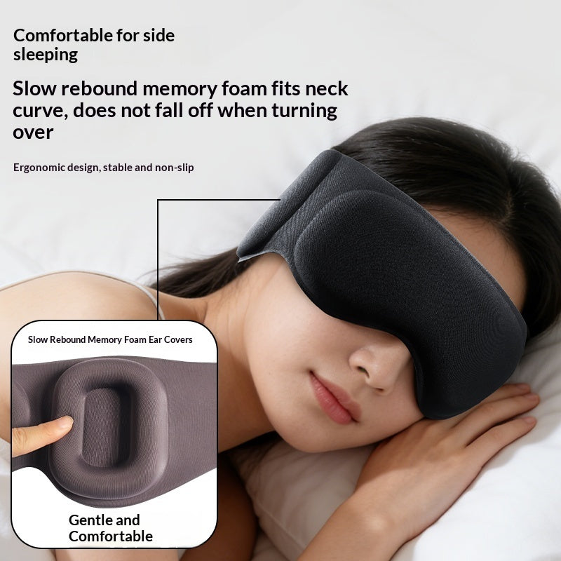 M5 Full-Coverage Memory Foam Sleep Mask, Black