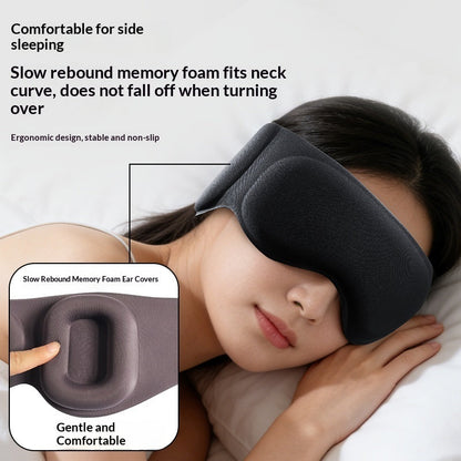 M5 Full-Coverage Memory Foam Sleep Mask, Black