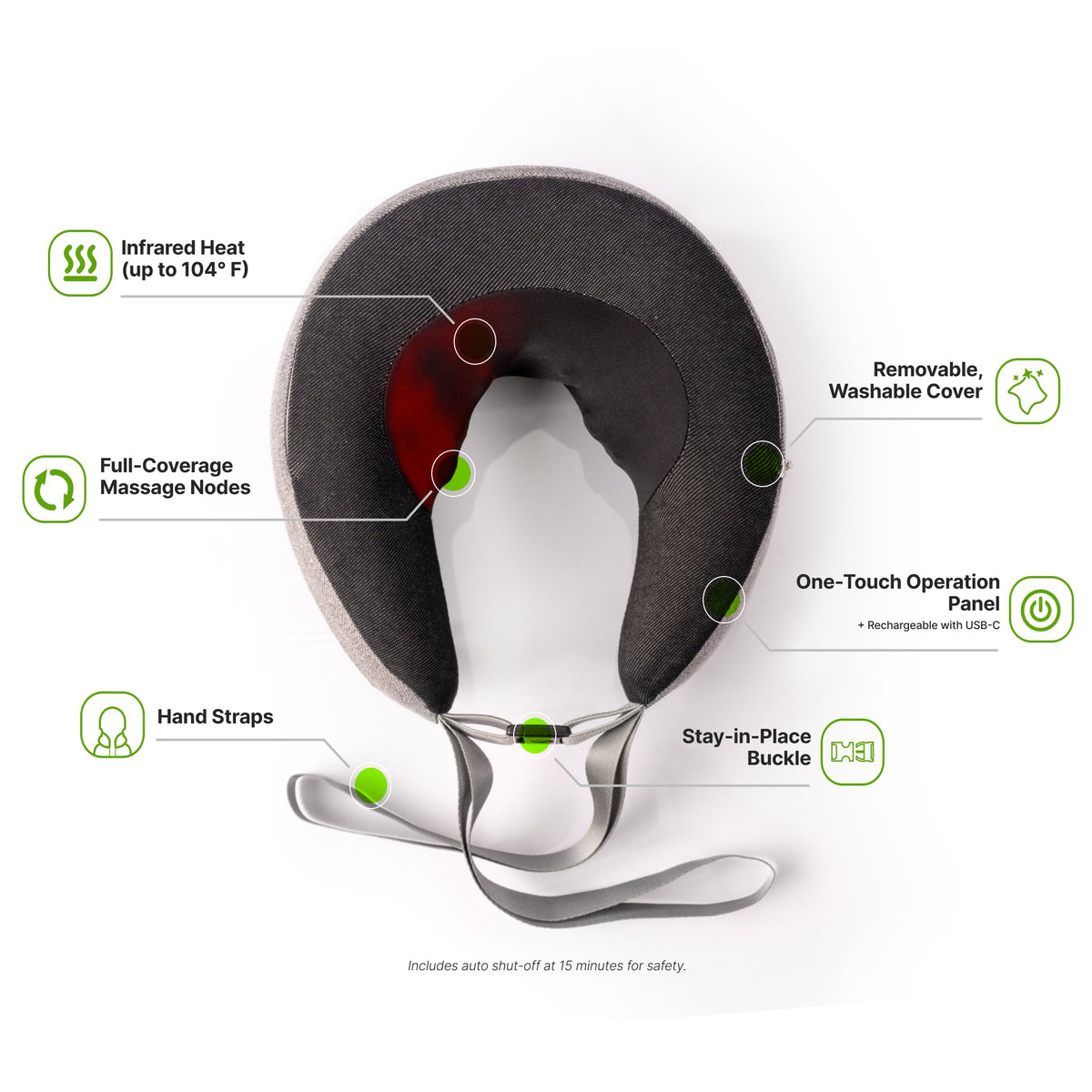 GhostBed Neck Massage Pillow