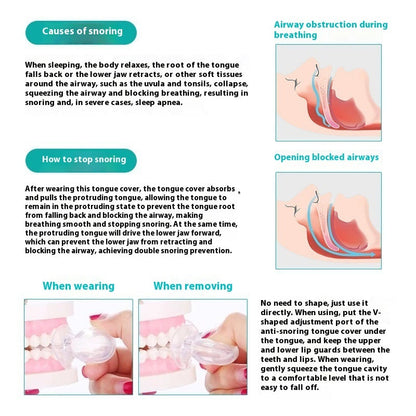 Anti-Snoring Device – Silicone Tongue Case Sleep Aid