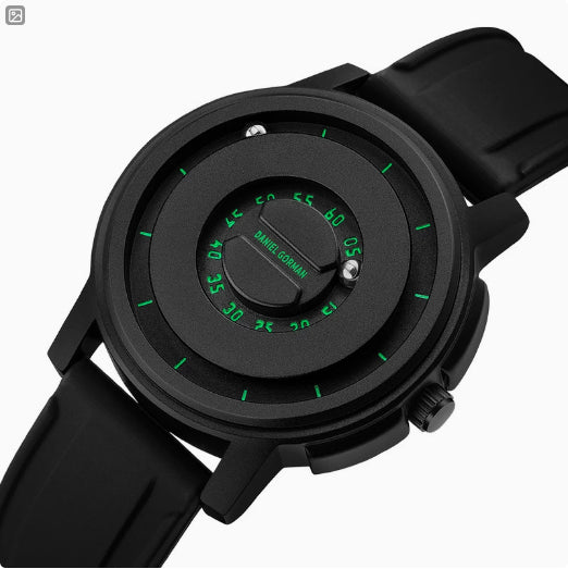 Brand-name Steel-band Sports Magnetic-levitation Silicone-ball Electronic Mens Watch