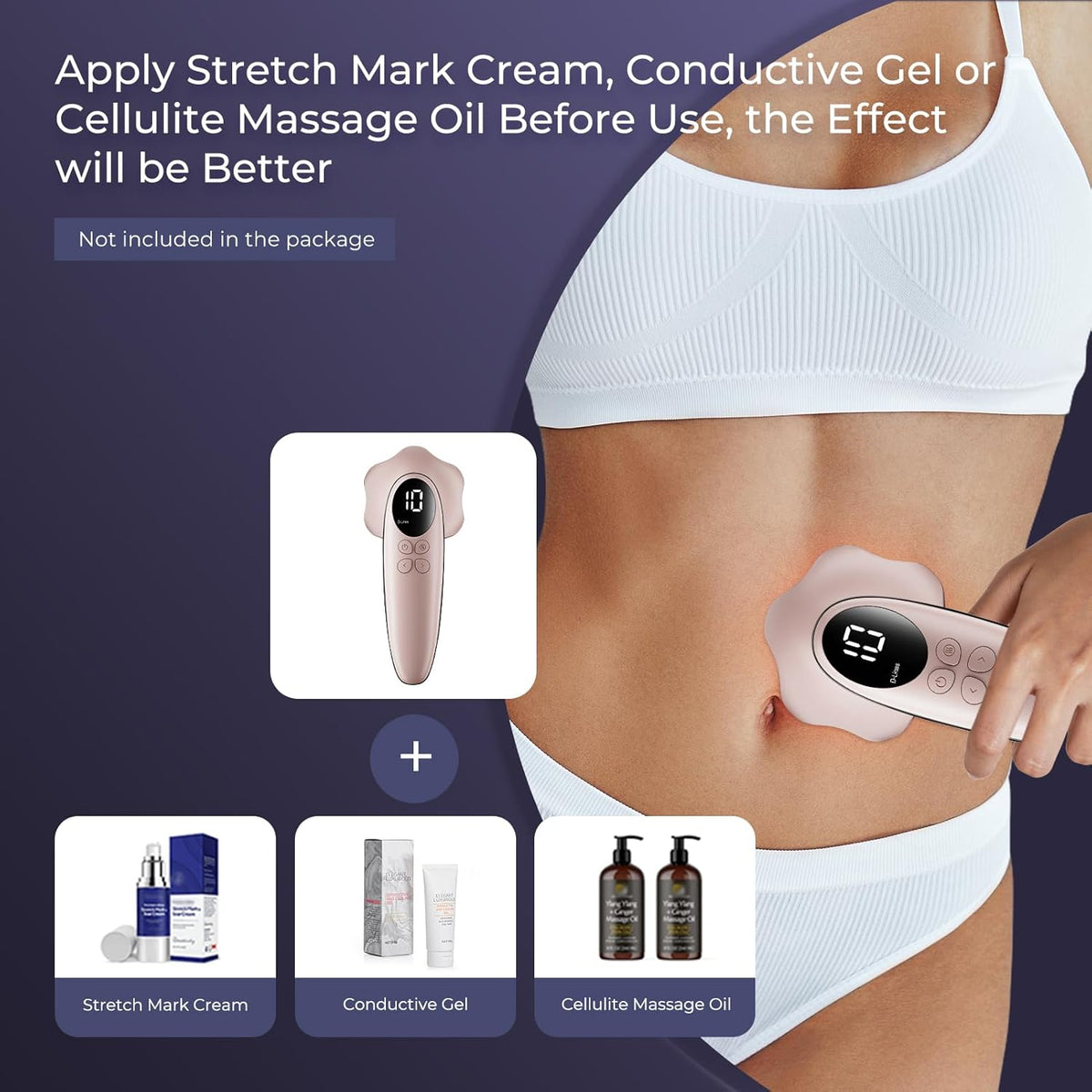 Depsoul Body Massager Professional Electric Leg Massager for Belly, Back, Waist, Arms, Buttocks