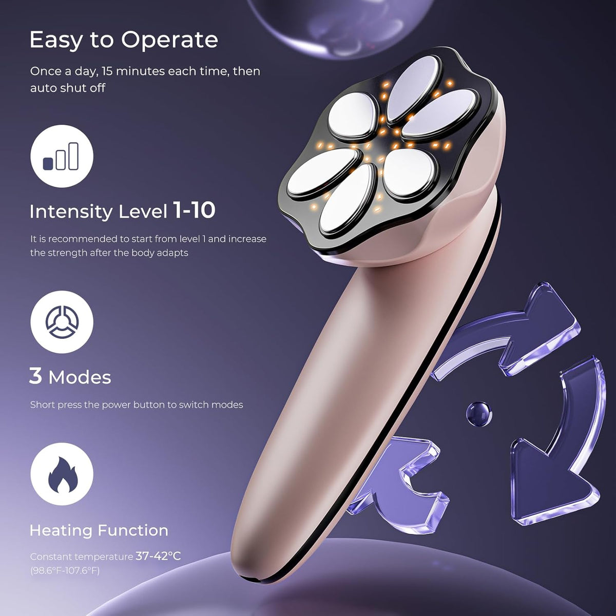 Depsoul Body Massager Professional Electric Leg Massager for Belly, Back, Waist, Arms, Buttocks