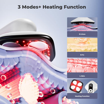 Depsoul Cellulite Massager for Women Handheld Body Massager - Cordless Massager for Belly, Arm, Waist, Leg, Butt, Back, White-4g9722