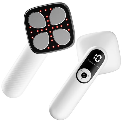 Depsoul Cellulite Massager for Women Handheld Body Massager - Cordless Massager for Belly, Arm, Waist, Leg, Butt, Back, White-4g9722