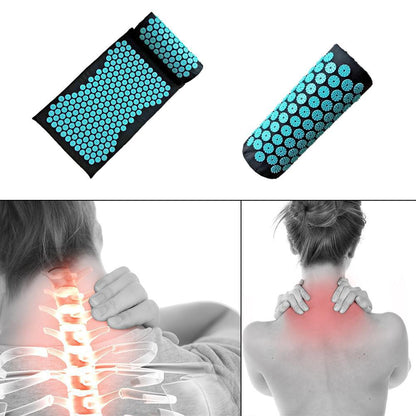 Drip Sweat Lotus Acupressure Mat and Pillow Set for Full-Body Therapy