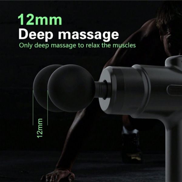 Massage Gun Deep Tissue Percussion Massager for Athletes,Handheld Body Back Muscle Massager Gun with 8 Massage Heads