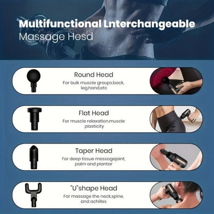 Fascia gun Household portable muscle relaxer USB rechargeable small massager Mini fascia gun(Random color)