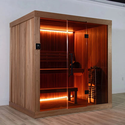 Dundalk LeisureCraft CT Element Studio | 4-Person Indoor Sauna (64x84)
