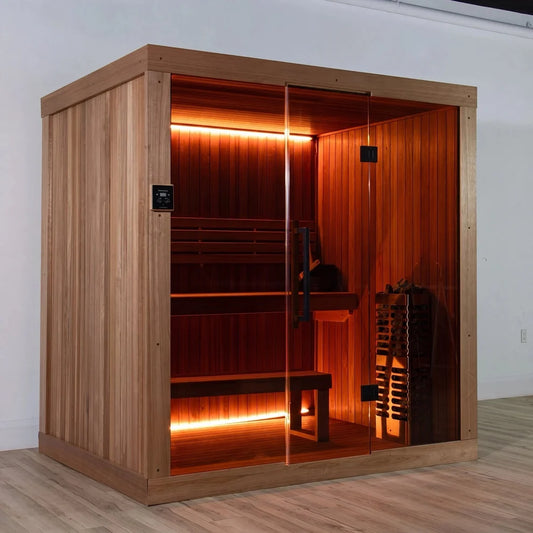 Dundalk LeisureCraft CT Element Studio | 4-Person Indoor Sauna (64x84)