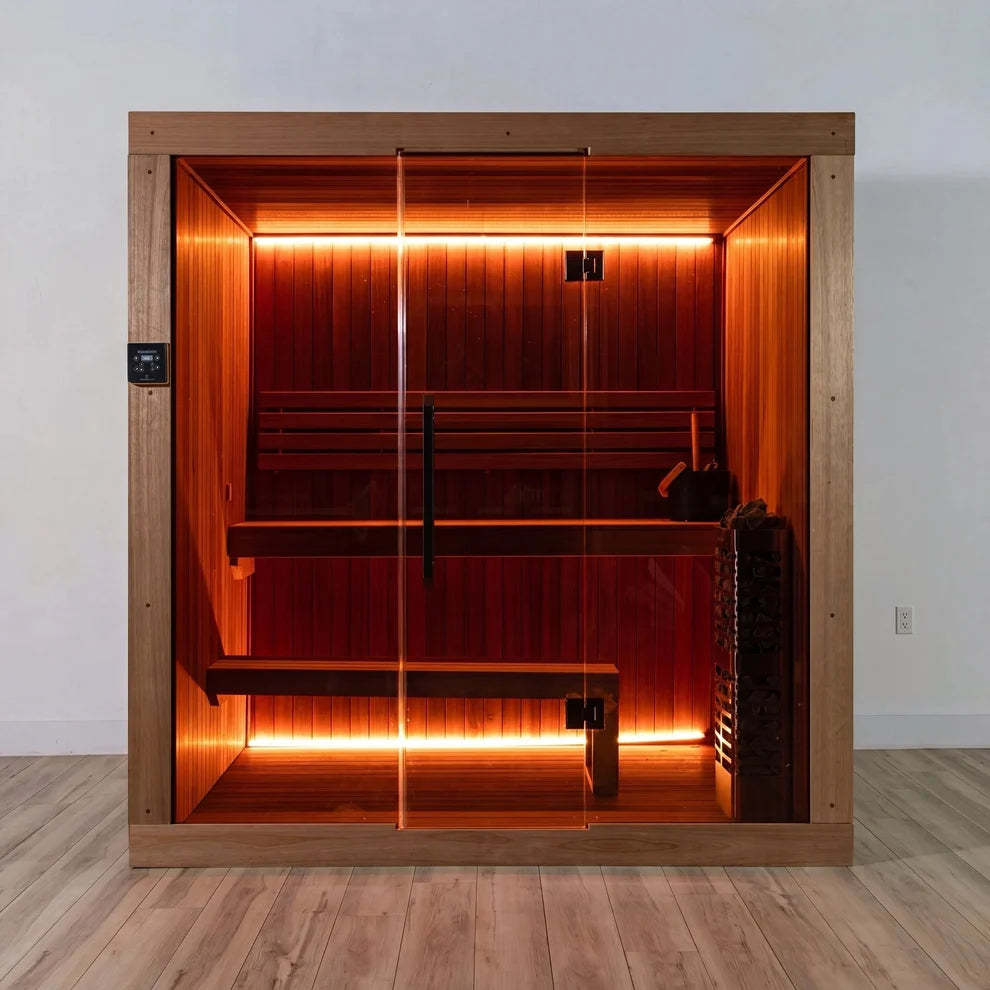 Dundalk LeisureCraft CT Element Studio | 4-Person Indoor Sauna (64x84)