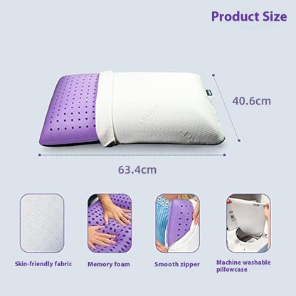 Lavender Memory Foam Breathable Ventilation Pillow