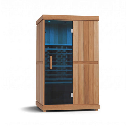 Finnmark FD-2 Full-Spectrum 2-Person Home Infrared Sauna With Built-In LCD Touchscreen Controller [FD-KN002] (SAK94731)